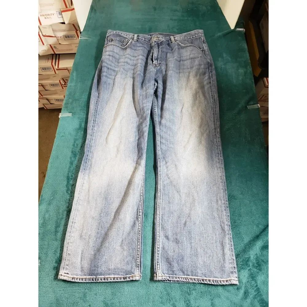 Banana Republic Jeans Size 36x30 Mens Blue Pants Stretch Denim Straight